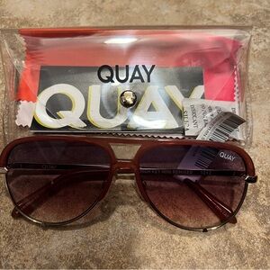 Quay Australia Red Sunglasses